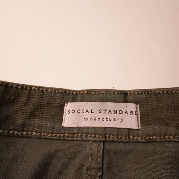 Social Standard By Sanctuary Jeans Size 16/33 High Rise Skinny Camo Print - Picture 5 of 11
